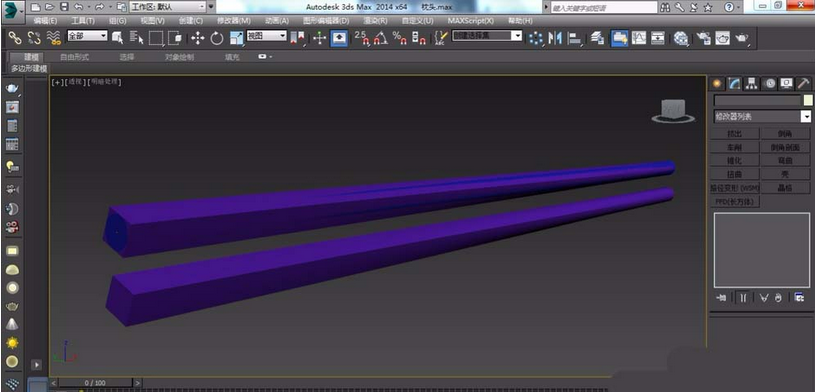 3Ds MAX創建一雙筷子的操作步驟截圖