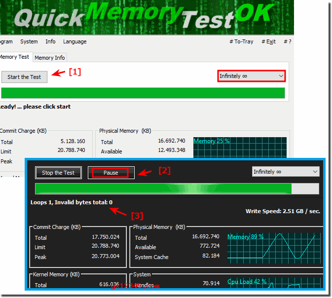 QuickMemoryTestOK測試內存教程