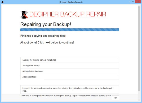 Decipher Backup Repair(備份修復(fù)工具)