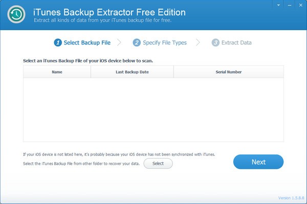 iTunes Backup Extractor Free Edition(iTunes備份提取器)