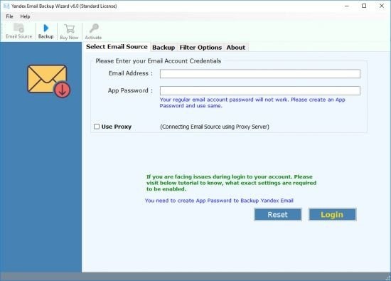 Yandex Mail Backup Wizard(郵箱備份工具)