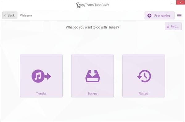 iTunes備份管理器(CopyTrans TuneSwift)