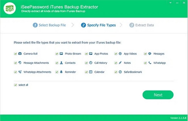 iSeePassword iTunes Backup Extractor(數據備份提取工具)