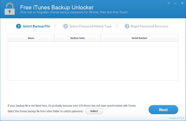 Free iTunes Backup Unlocker(iTunes備份解鎖工具)