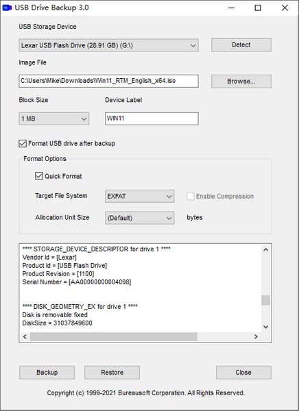 USB Drive Backup(USB驅動器備份工具)