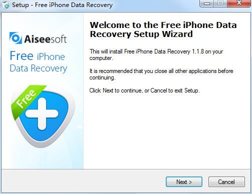 Aiseesoft Free iPhone Data Recovery截圖