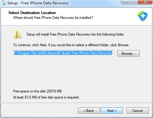 Aiseesoft Free iPhone Data Recovery截圖