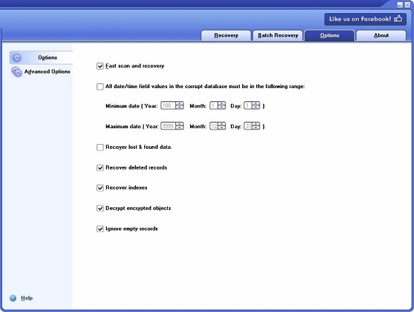 DataNumen SQL Recovery截圖