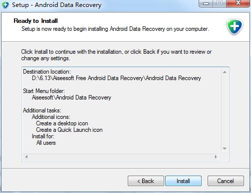 Aiseesoft Free Android Data Recovery截圖