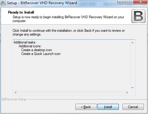 BitRecover VHD Recovery Wizard截圖