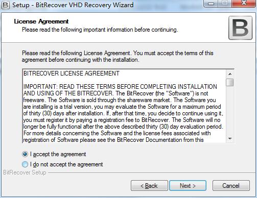 BitRecover VHD Recovery Wizard截圖