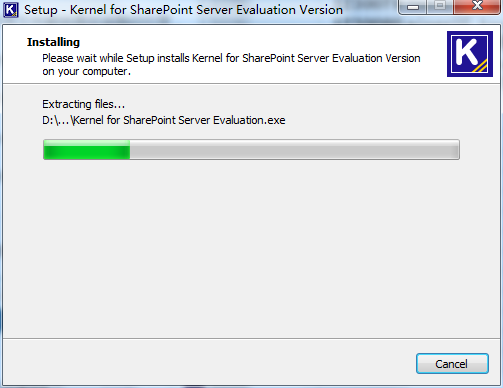 Kernel for SharePoint Server Recovery截圖