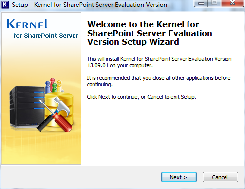 Kernel for SharePoint Server Recovery截圖