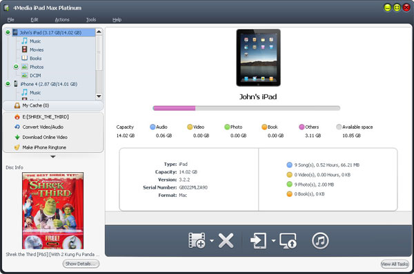 ipad備份軟件4Media iPad Max截圖